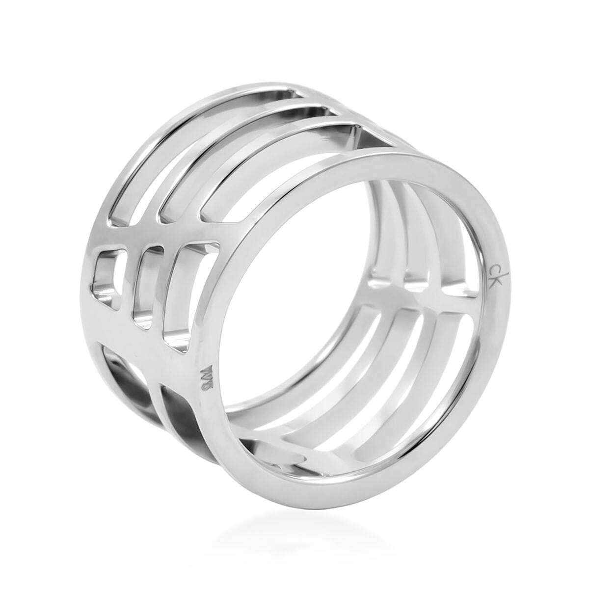 Calvin Klein Draw Ring in Stainless Steel (Size 5.0) image number 3