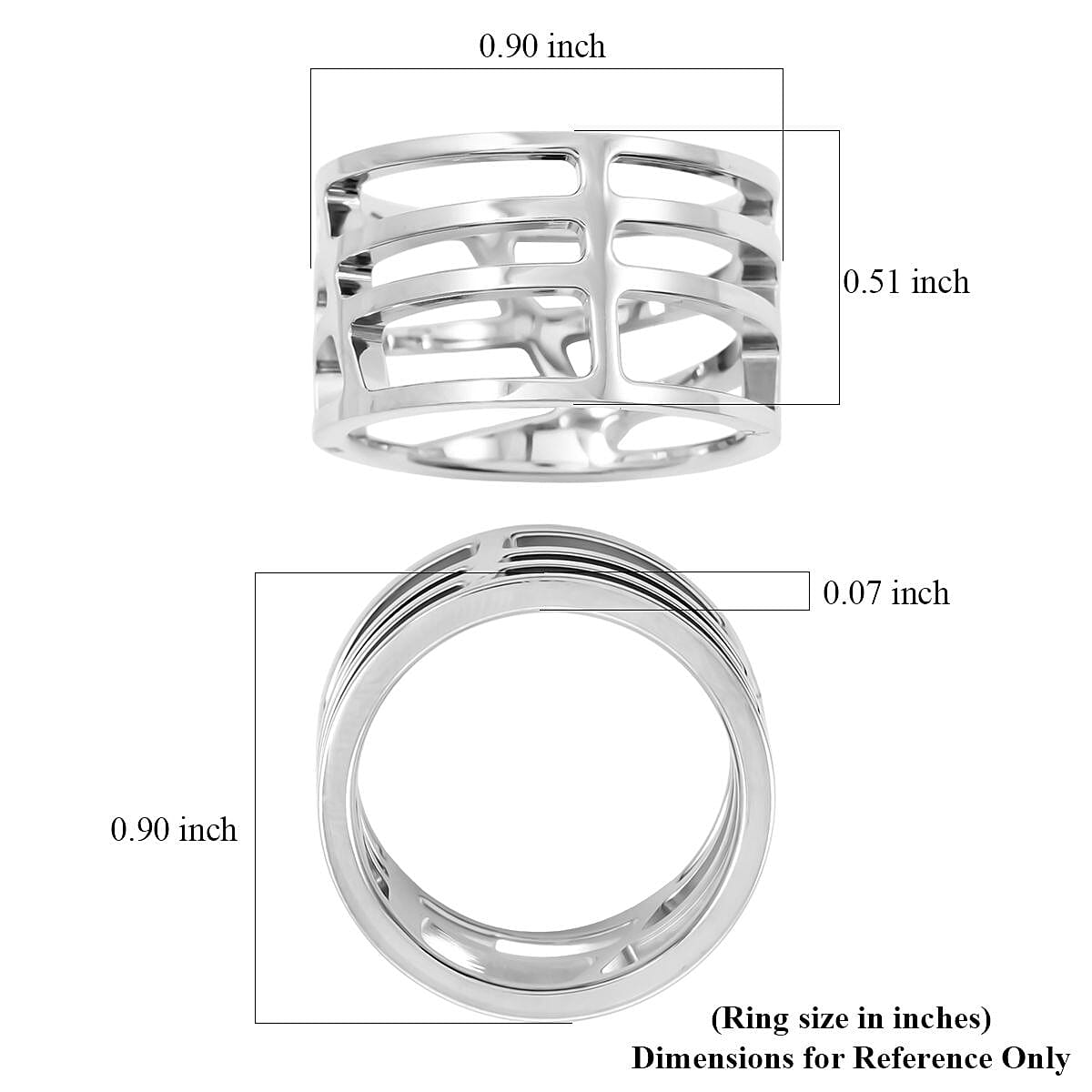 Calvin Klein Draw Ring in Stainless Steel (Size 5.0) image number 4