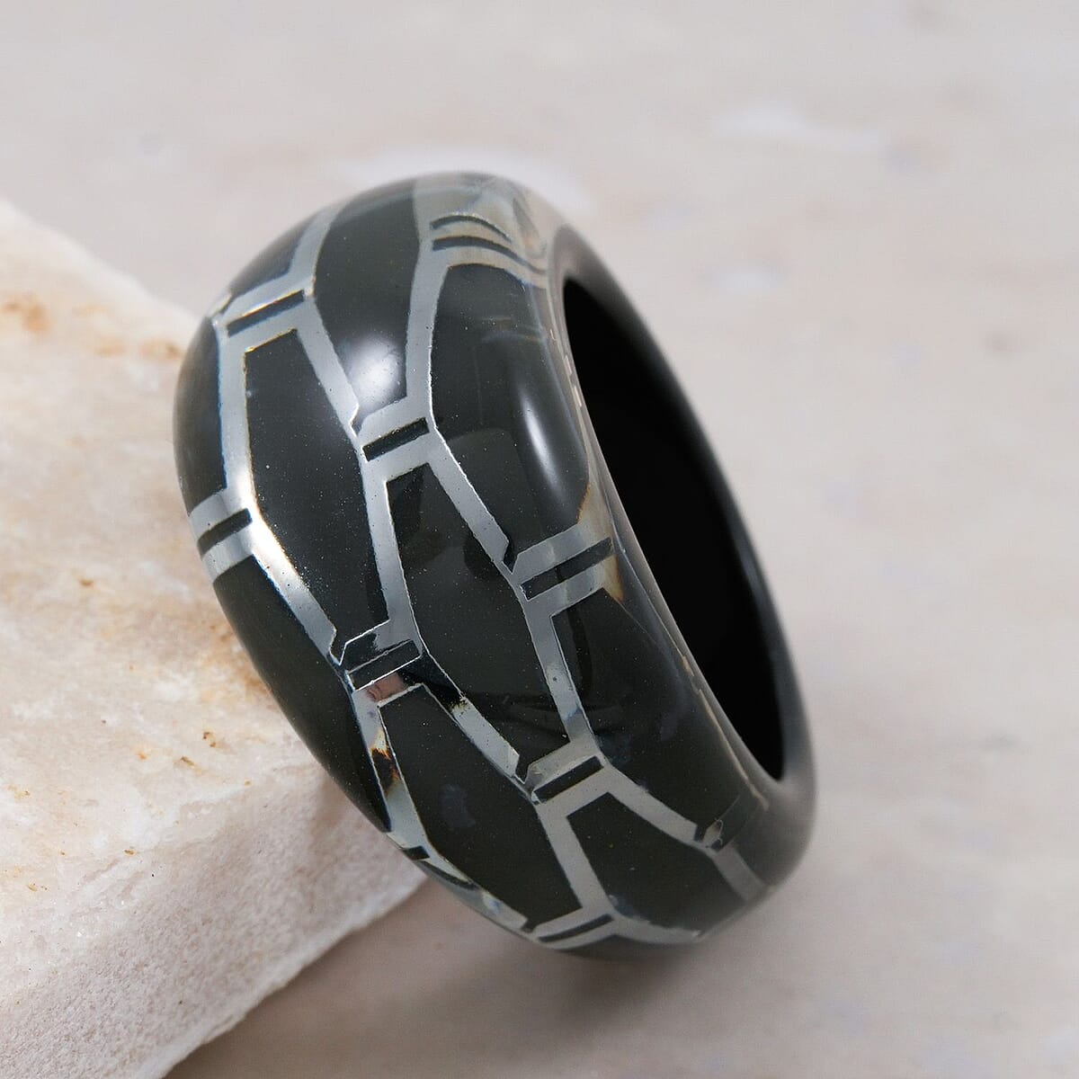 Calvin Klein Closeout Abstract Ring in Stainless Steel (Size 6.0) image number 1