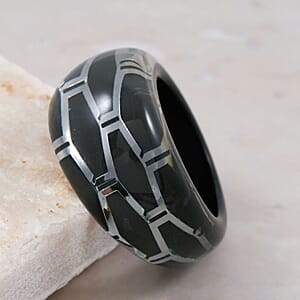 Calvin Klein Closeout Abstract Ring in Stainless Steel (Size 6.0)
