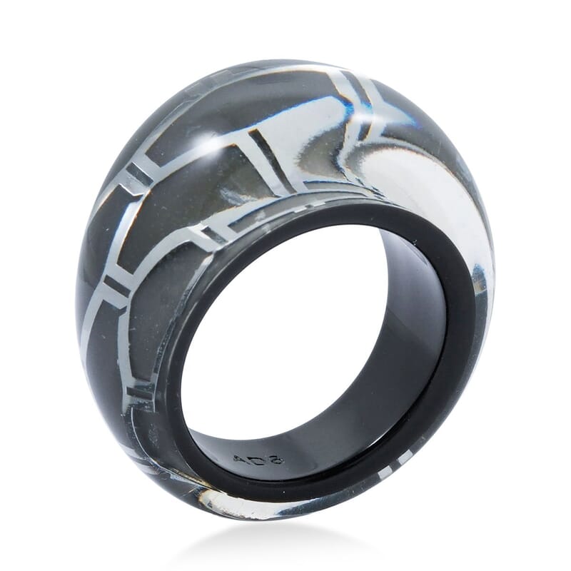 Calvin Klein Closeout Abstract Ring in Stainless Steel (Size 6.0)