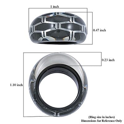 Calvin Klein Closeout Abstract Ring in Stainless Steel (Size 6.0)