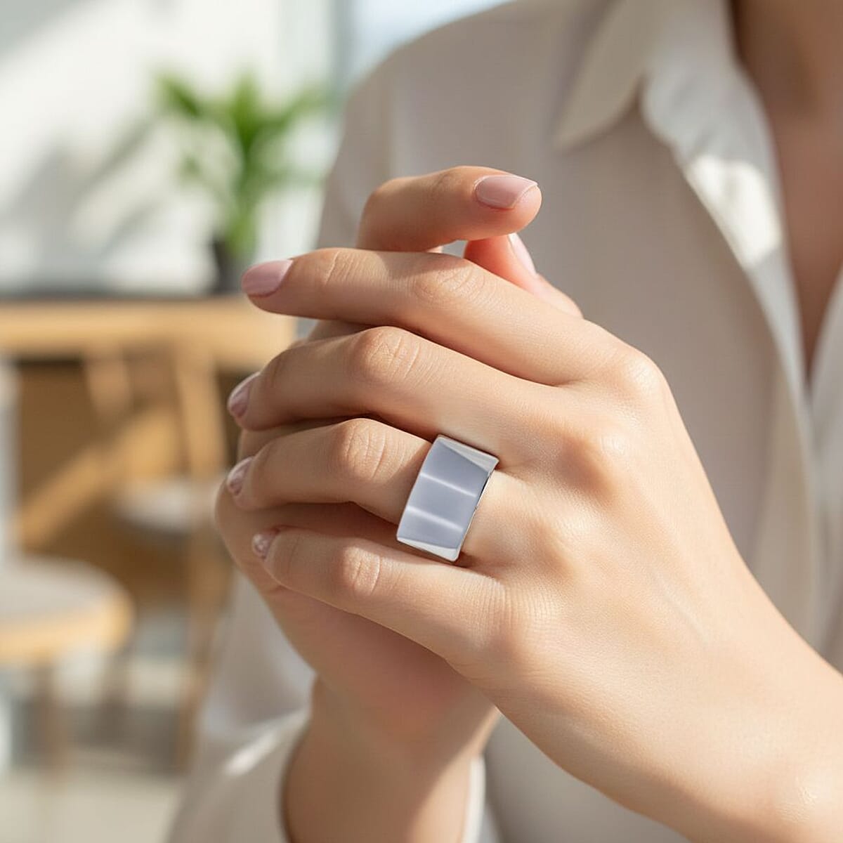 Calvin Klein Closeout Distinct Ring in Stainless Steel (Size 6.0) image number 2