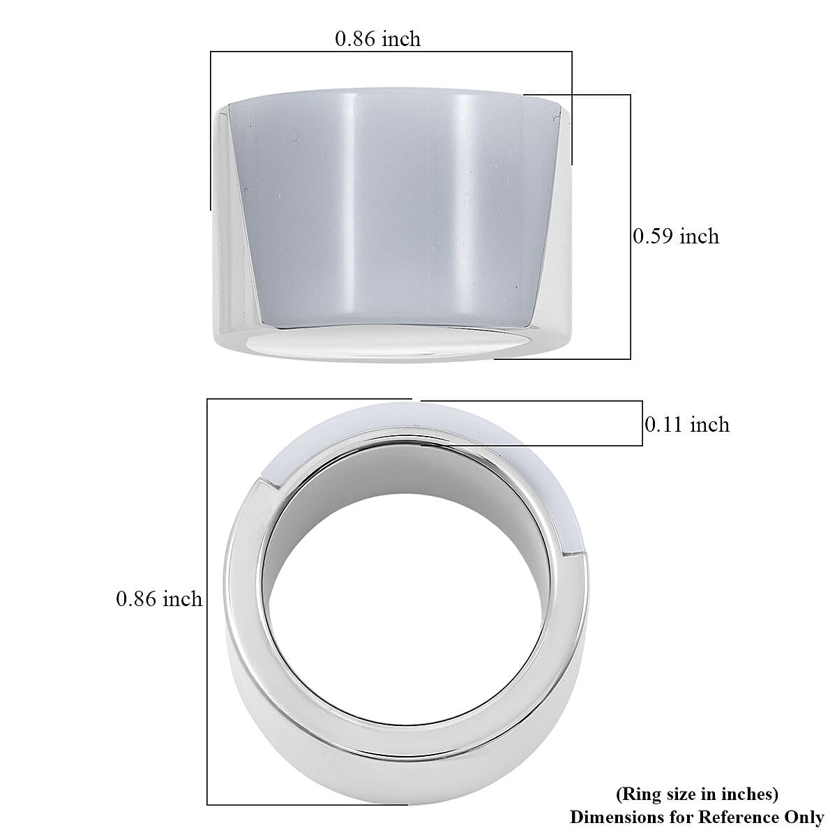 Calvin Klein Closeout Distinct Ring in Stainless Steel (Size 6.0) image number 4