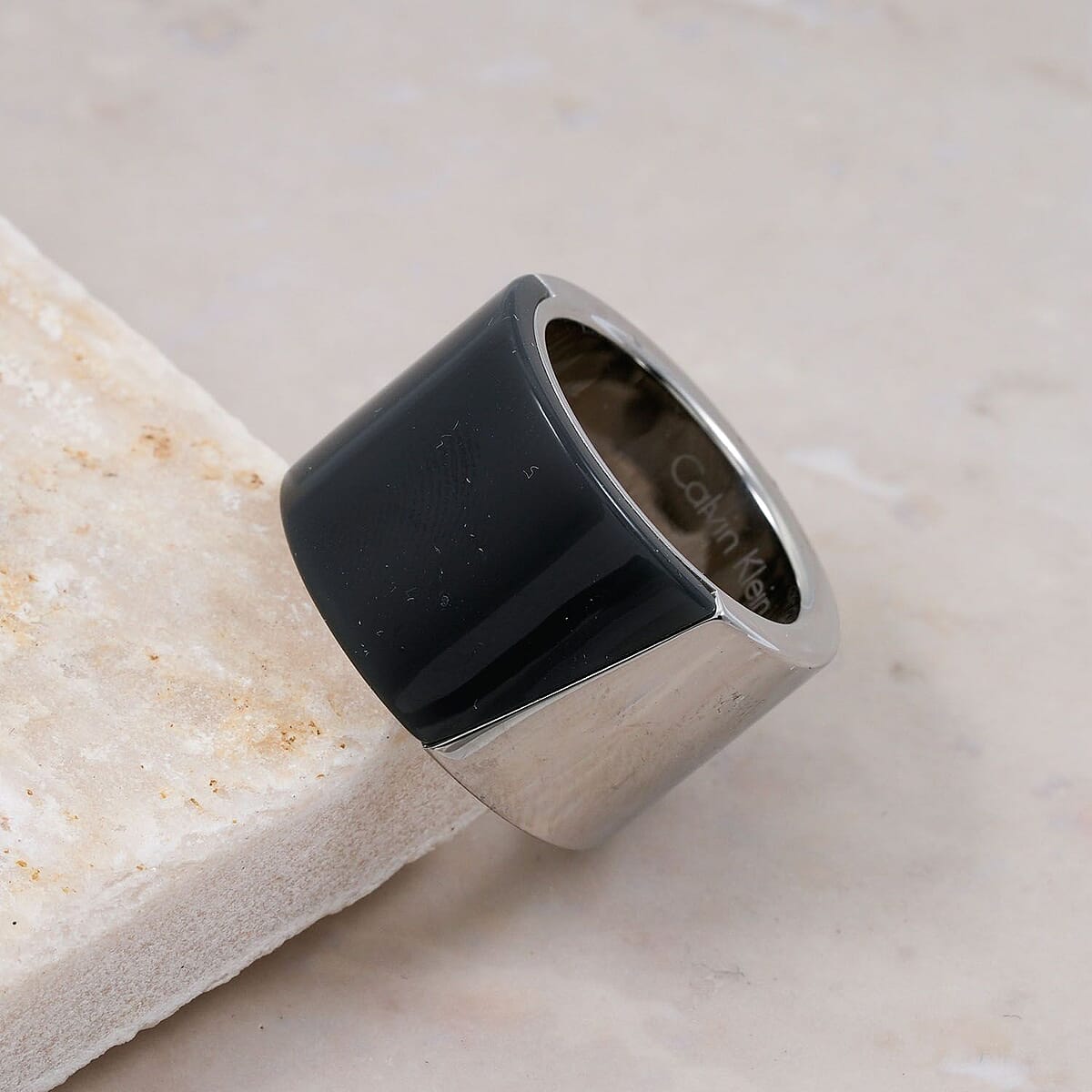 Calvin Klein Closeout Distinct Ring in Stainless Steel (Size 6.0) image number 1