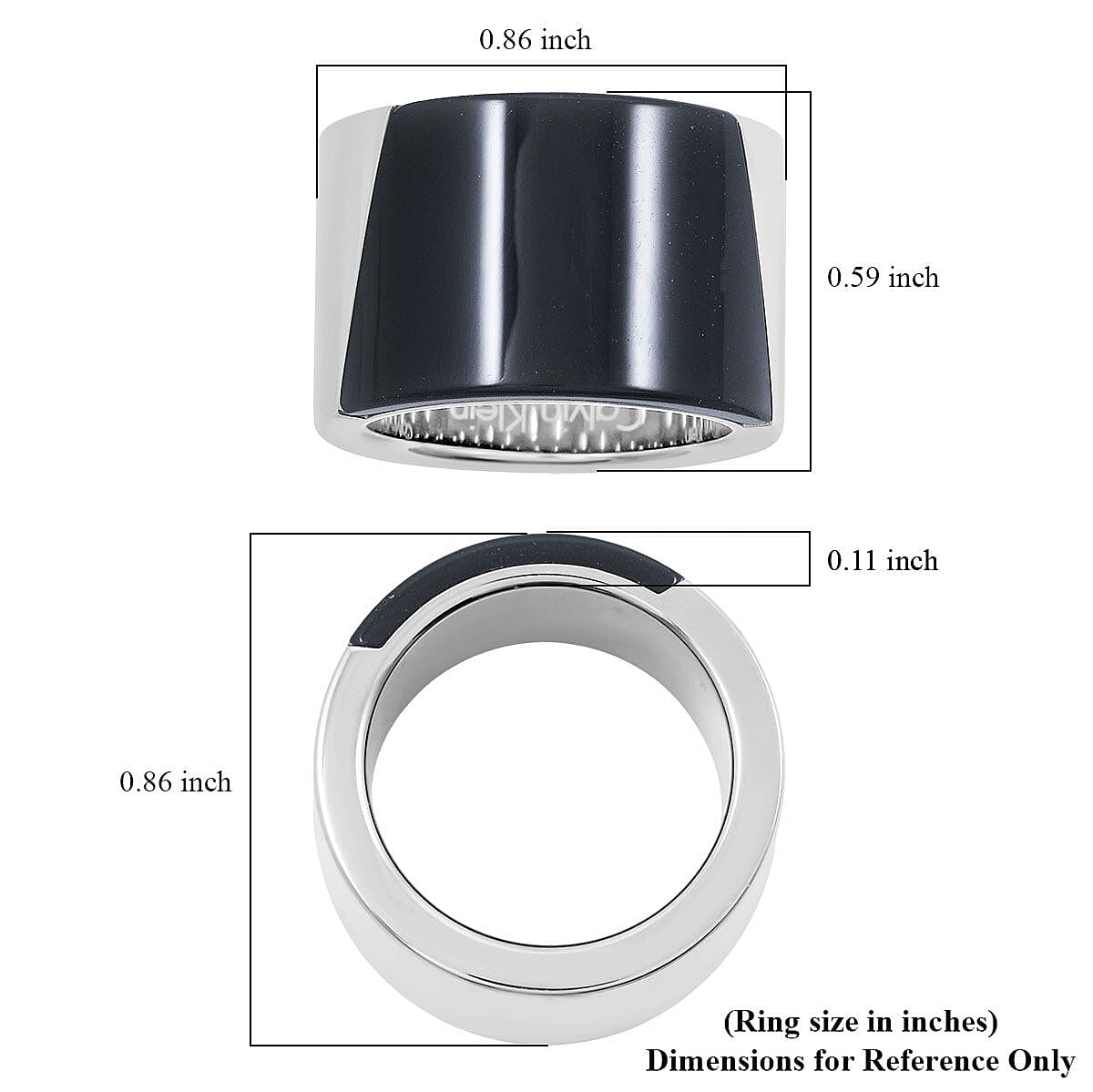 Calvin Klein Closeout Distinct Ring in Stainless Steel (Size 6.0) image number 4