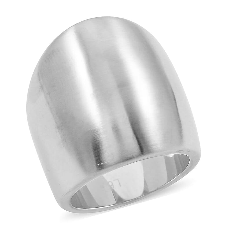 Calvin Klein Closeout Billow Ring in Stainless Steel (Size 6.0)