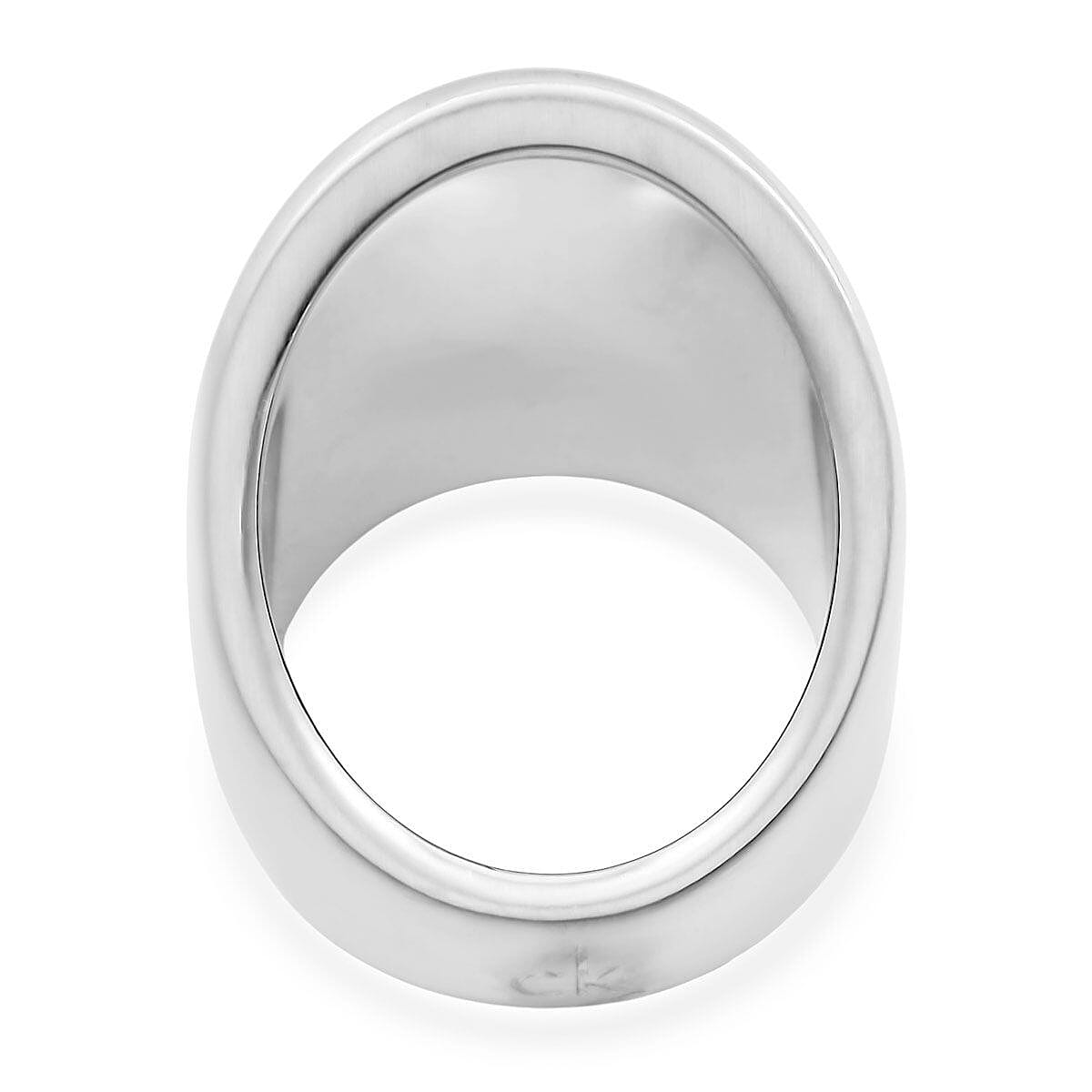 Calvin Klein Closeout Billow Ring in Stainless Steel (Size 6.0) image number 4