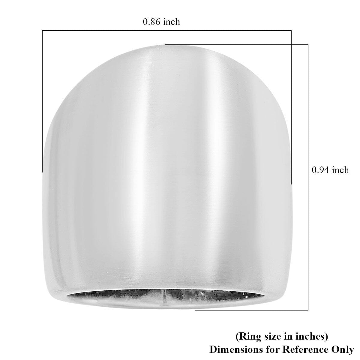 Calvin Klein Closeout Billow Ring in Stainless Steel (Size 6.0) image number 5