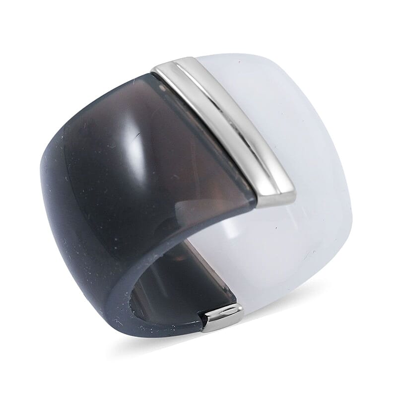 Calvin Klein Closeout Vision Ring in Stainless Steel (Size 6.0)