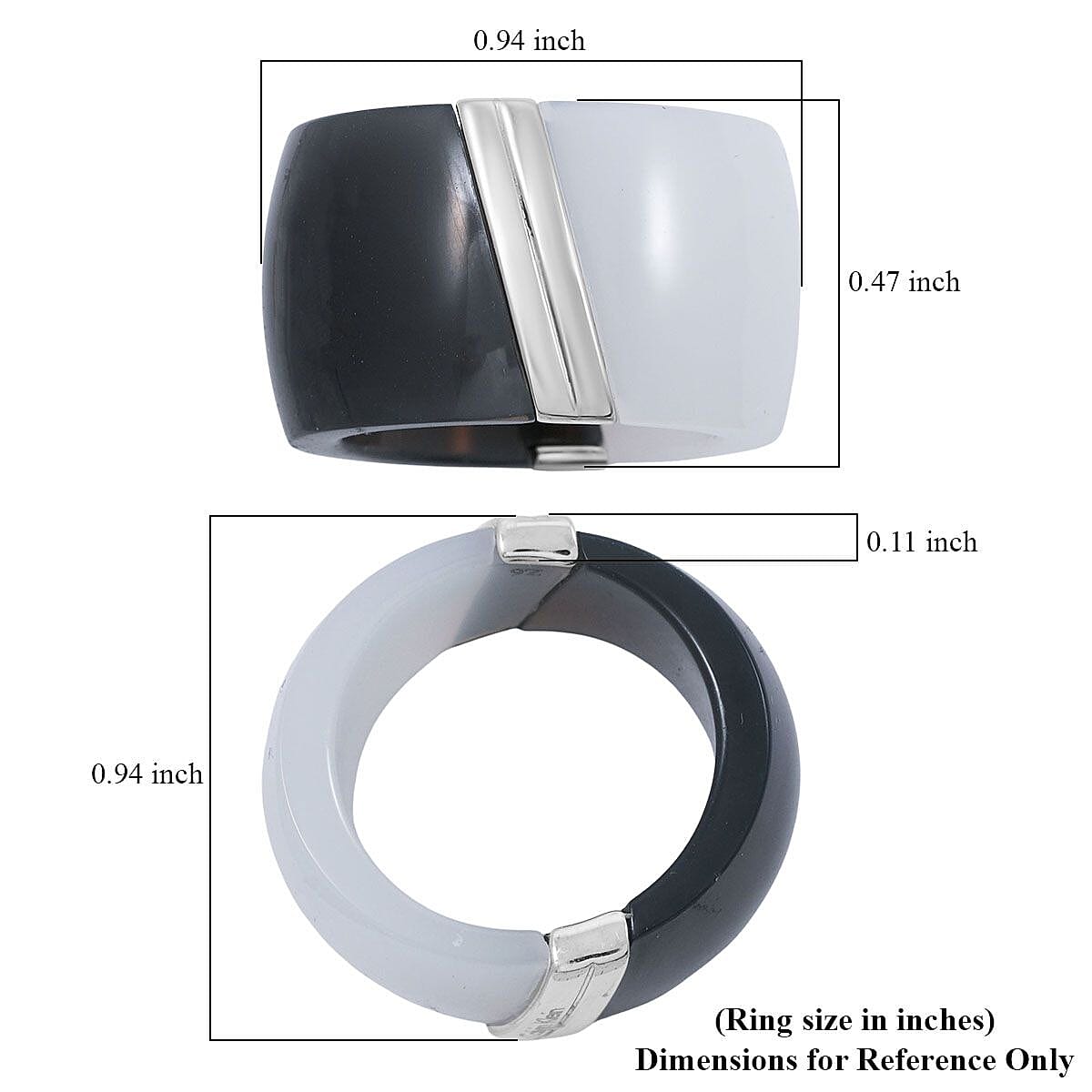 Calvin Klein Closeout Vision Ring in Stainless Steel (Size 6.0) image number 4