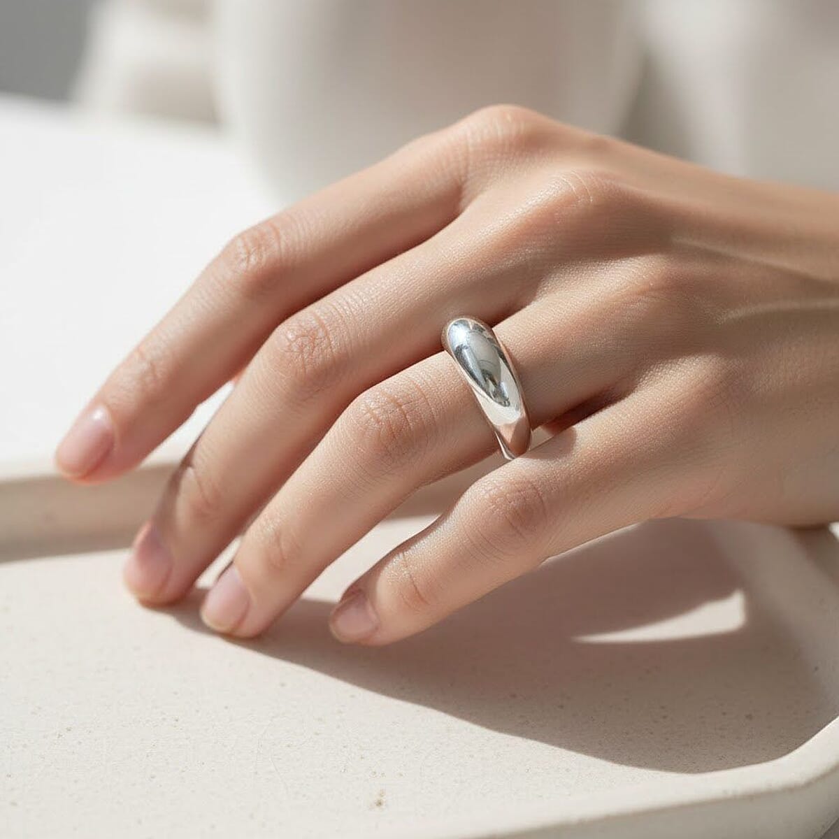 Calvin Klein Closeout Born Ring in Stainless Steel (Size 6.0) image number 2