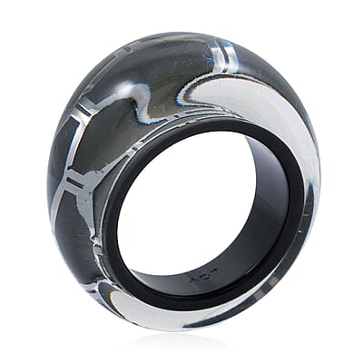 Calvin Klein Closeout Abstract Ring in Stainless Steel (Size 7.0)