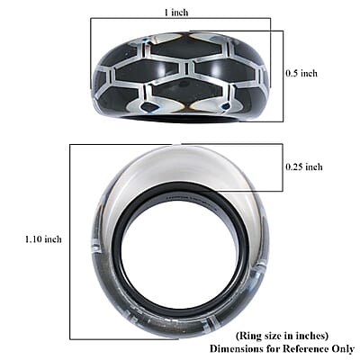 Calvin Klein Closeout Abstract Ring in Stainless Steel (Size 7.0)