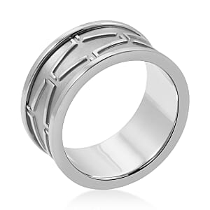 Calvin Klein Closeout Abstract Ring in Stainless Steel (Size 10.0)