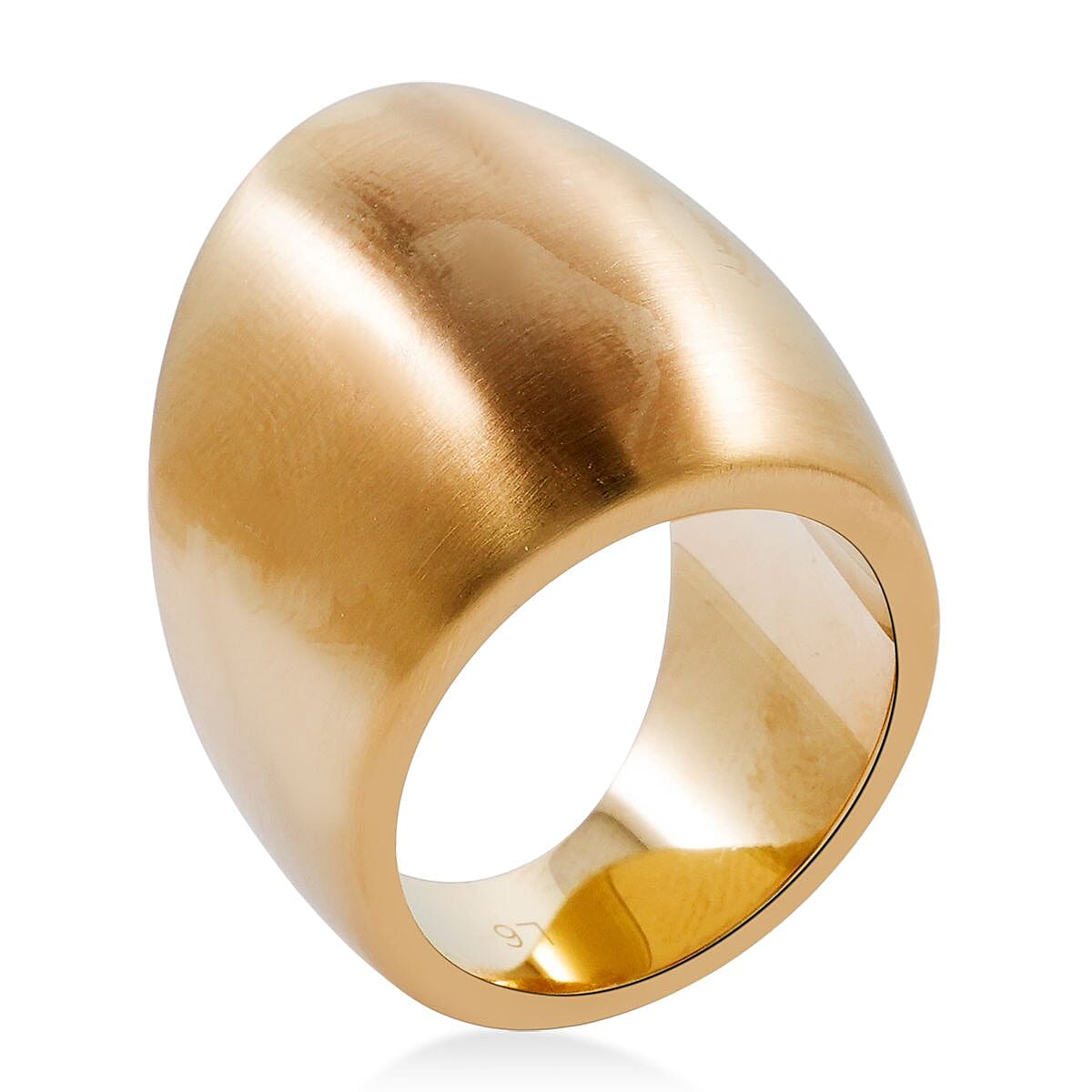 Calvin Klein Closeout Billow Ring in ION Plated YG Stainless Steel (Size 6.0) image number 3