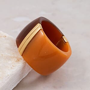 Calvin Klein Closeout Vision Ring in ION Plated YG Stainless Steel (Size 6.0)