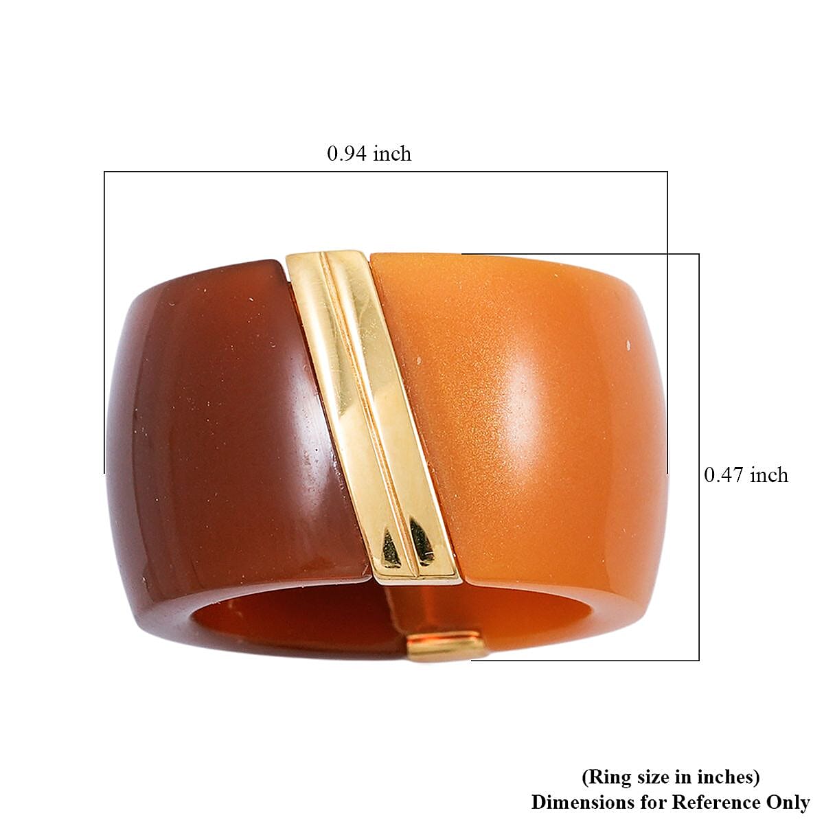 Calvin Klein Closeout Vision Ring in ION Plated YG Stainless Steel (Size 6.0) image number 4