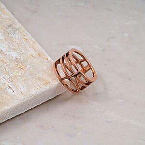 Calvin Klein Draw Ring in ION Plated RG Stainless Steel (Size 5.0)