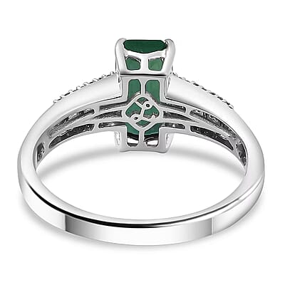 Luxoro AAA Pirineu Lagoon Tourmaline, Diamond Ring in 14K White Gold 2.10 ctw (Size 10.0)
