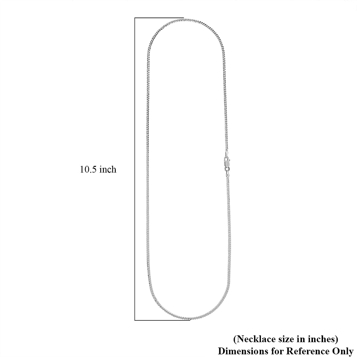 Doorbuster Flat Cuban Necklace in Sterling Silver 4.10 Grams 24 Inches image number 6