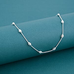 Sterling Silver Over the Moon Necklace 18 Inches 4.3 Grams