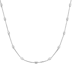 Sterling Silver Over the Moon Necklace 18 Inches 4.3 Grams