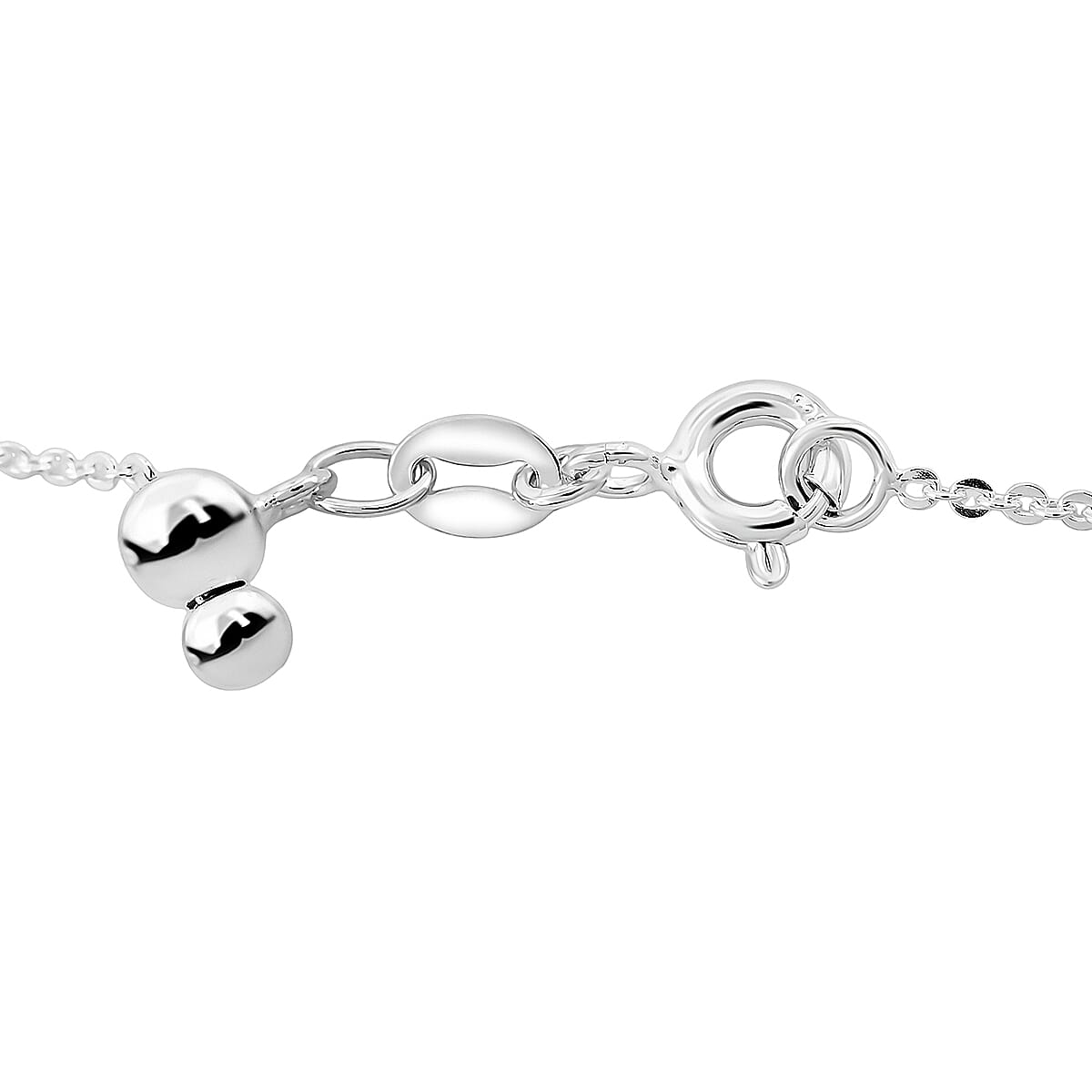 14K YRG Over Sterling Silver 3 Row Station Necklace (24 Inches) (3 Grams)