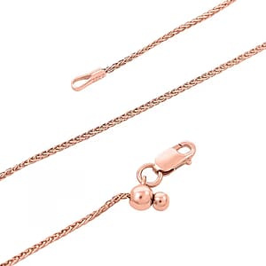  Ankur's Treasure Chest 14K Rose Gold Over Sterling Silver Chain Necklace 24 Inches 3.20 Grams