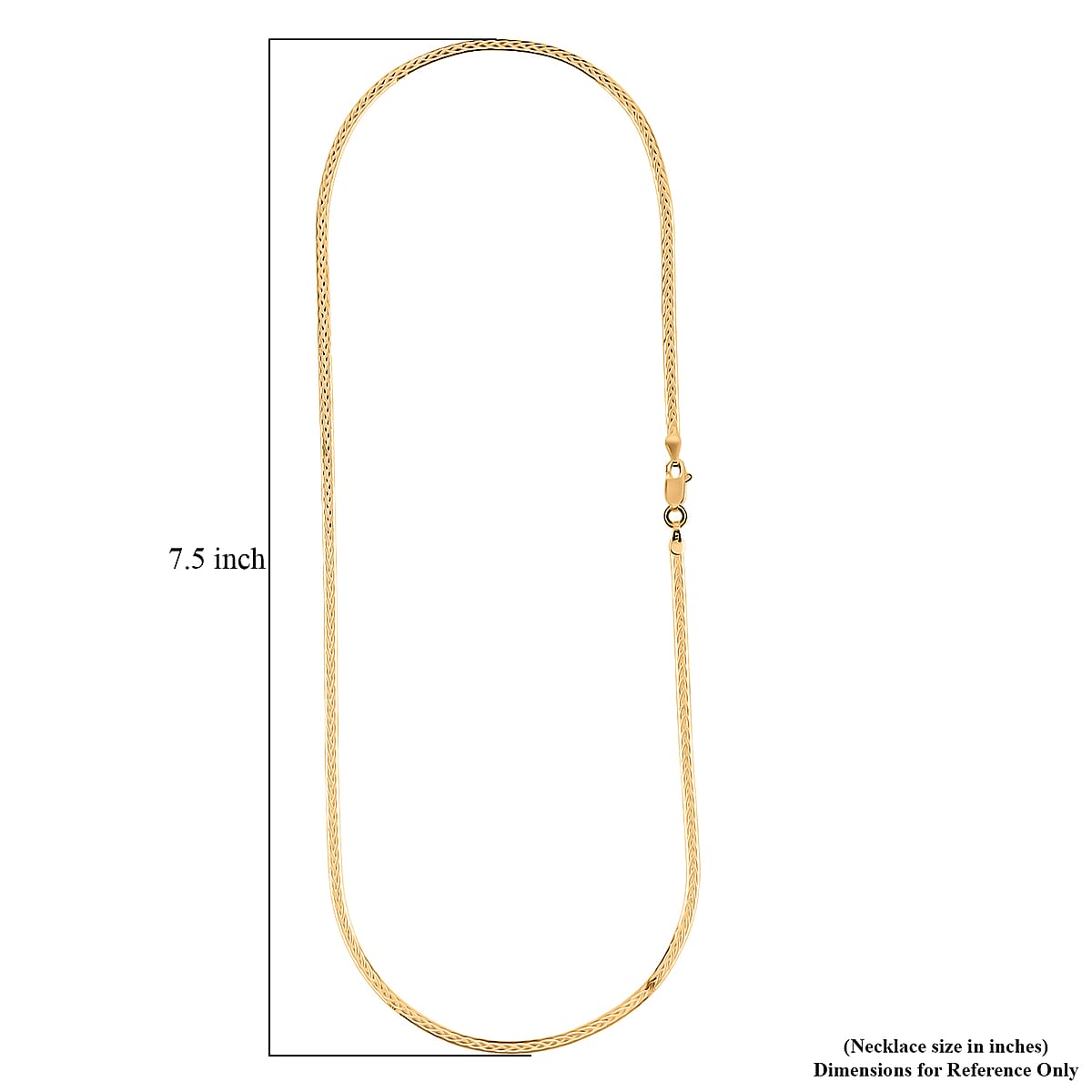 14K Yellow Gold Over Sterling Silver Criss Cross Herringbone Chain Necklace 18 Inches 3.40 Grams image number 4
