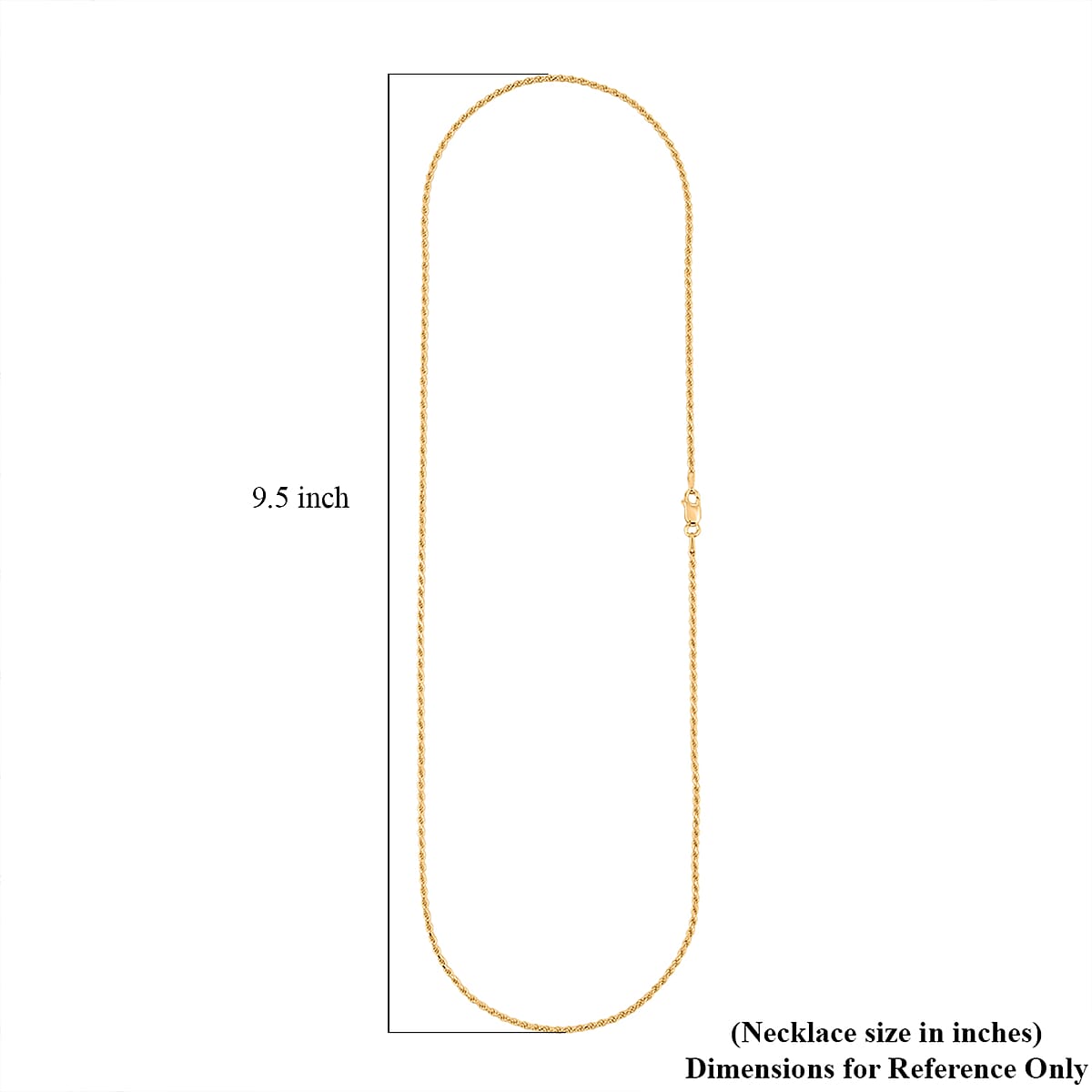 14K Yellow Gold Over Sterling Silver Rope Necklace 22 Inches 5.9 Grams image number 6