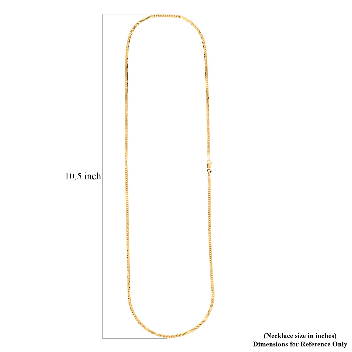 Doorbuster Flat Cuban Chain Necklace in 14K Yellow Gold Over Sterling Silver 4.10 Grams 24 Inches image number 6