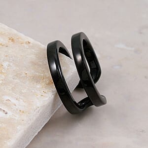 Calvin Klein ION Plated Black Stainless Steel Ring (Size 6.0)