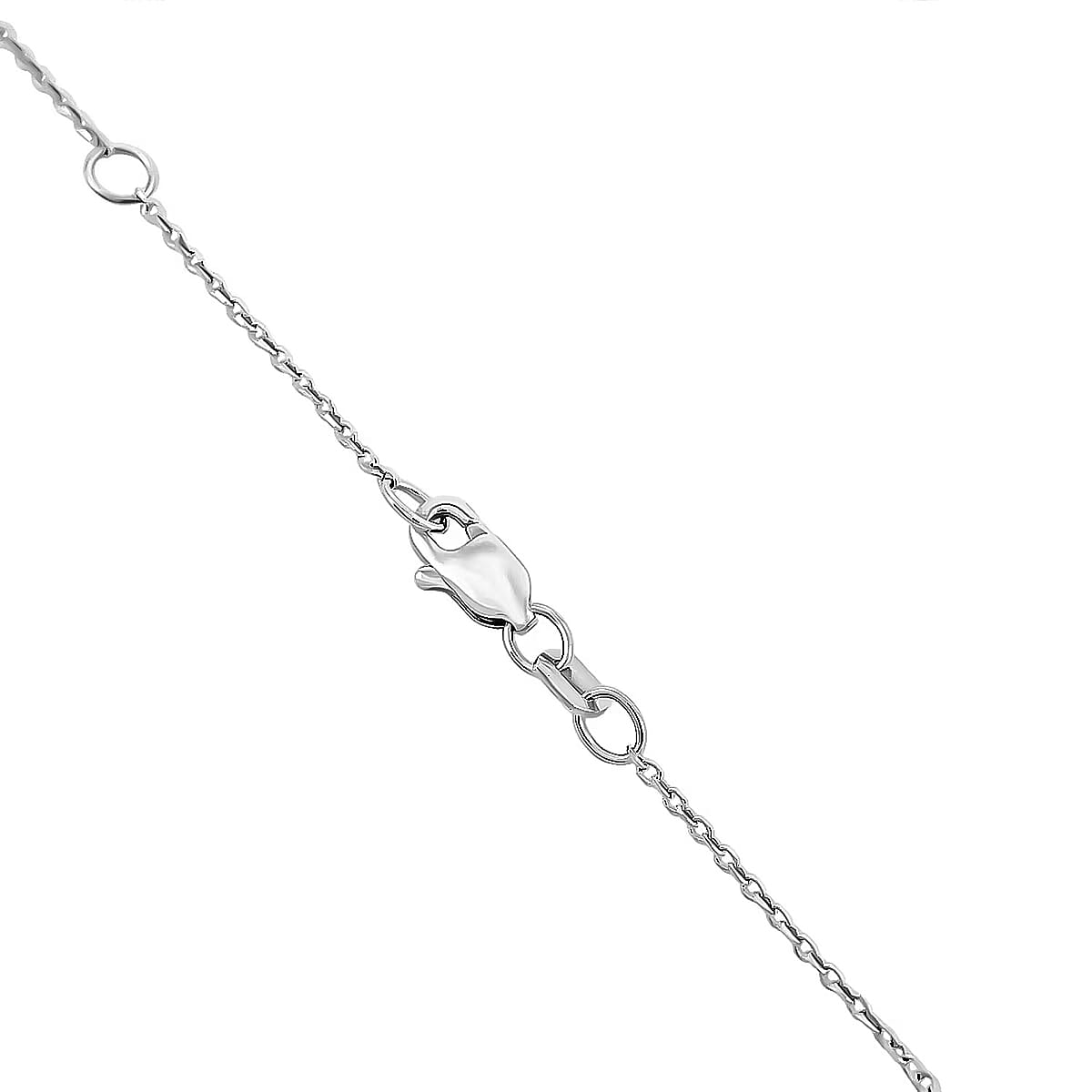 Luxuriant Lab Grown Pink Diamond (IR) VS2 1.00 ctw Necklace 16 Inches in 14K White Gold  image number 7