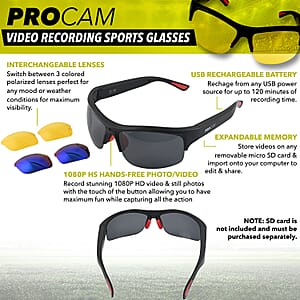 Closeout Procam Video Recording Sports Glasses - 3Pcs