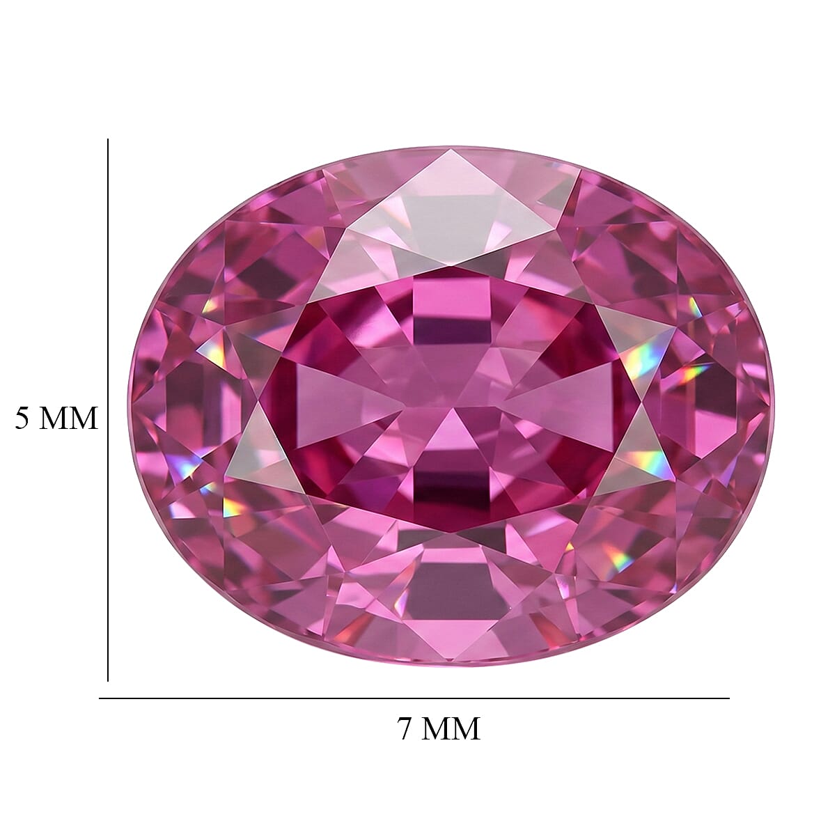 AAAA Pink Sapphire (Oval 7x5 mm) 0.70 ctw