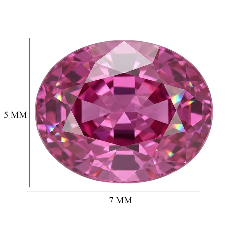 AAAA Pink Sapphire (Oval 7x5 mm) 0.70 ctw