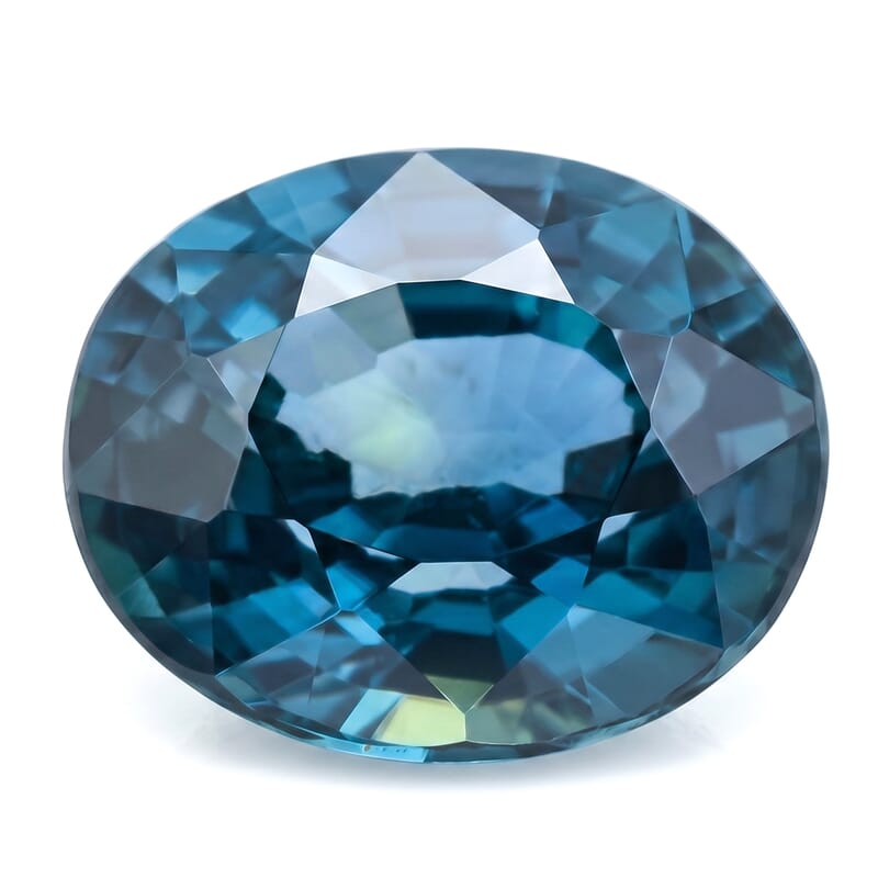 Parti Teal Sapphire (Oval Free Size) 0.70 ctw