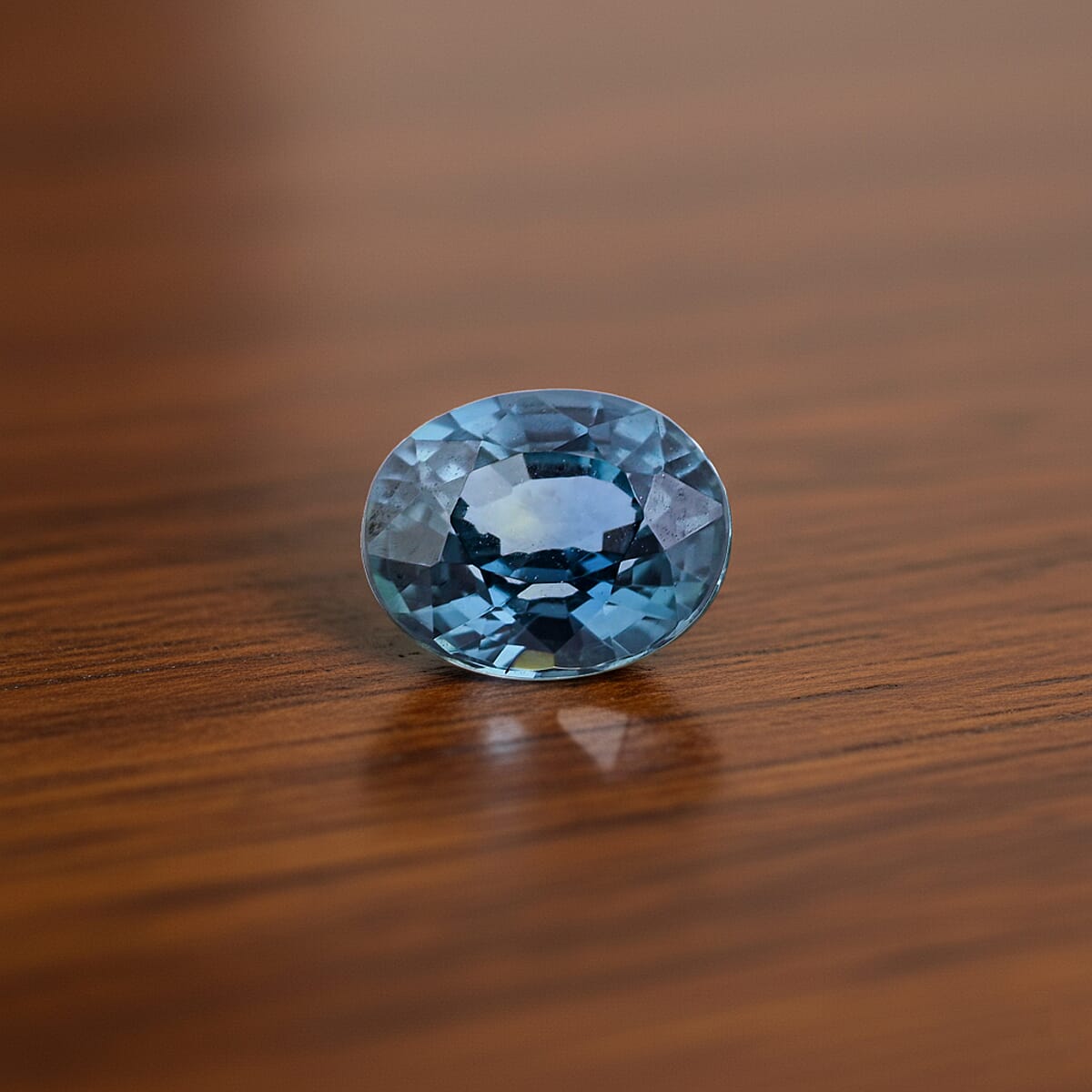 Parti Teal Sapphire (Oval Free Size) 0.70 ctw image number 1
