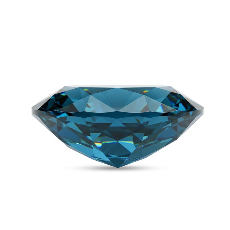 Parti Teal Sapphire (Oval Free Size) 0.70 ctw