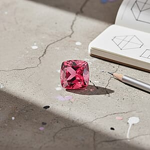 Doorbuster AAAA Tanzanian Raspberry Garnet (Cush 7x7 mm) 2.00 ctw