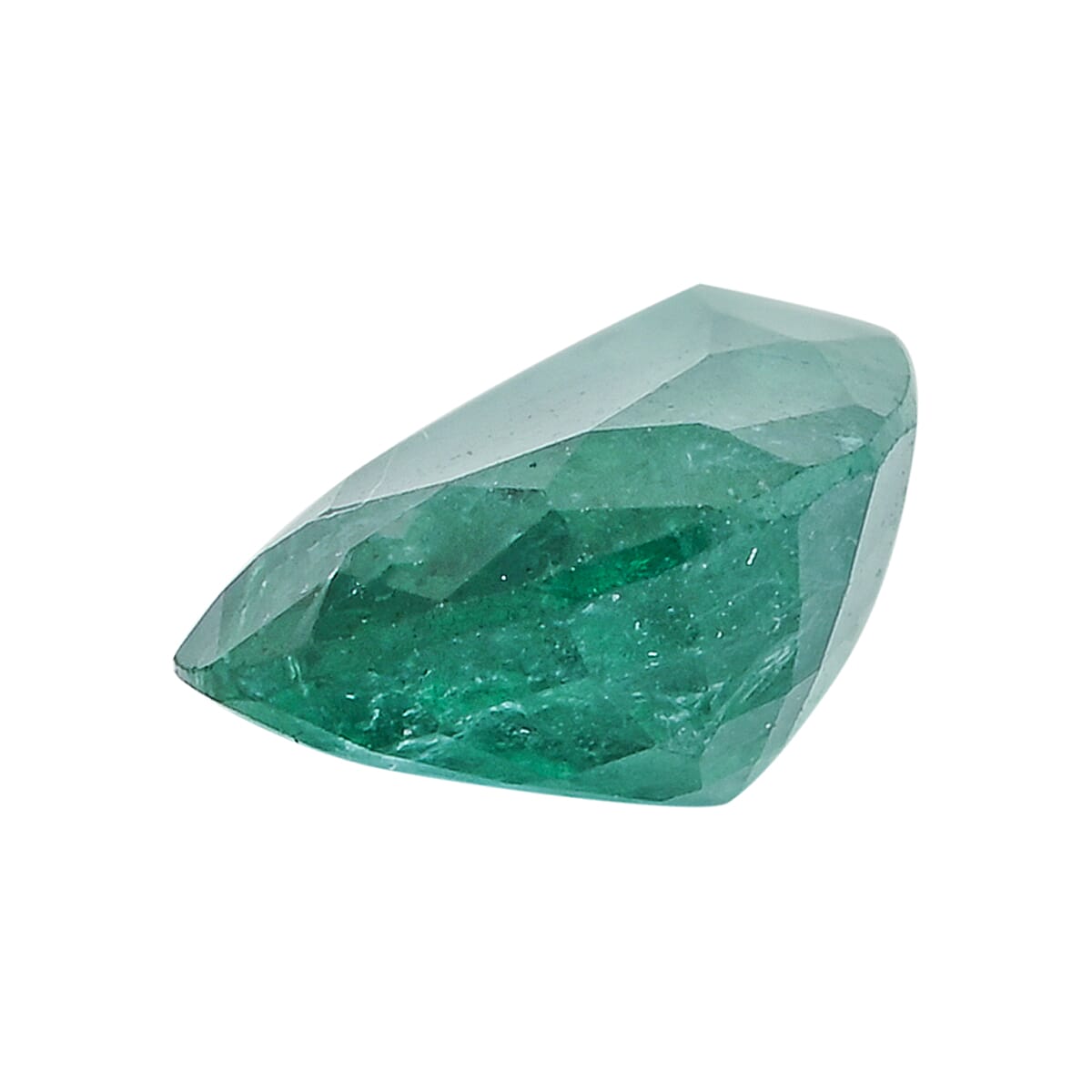 Certified & Appraised AAAA Gemfields Emerald (Pear Free Size) 4.00 ctw image number 2