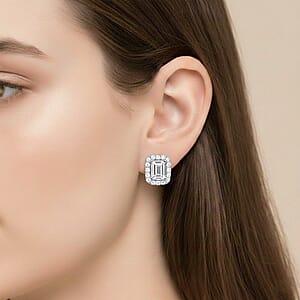 Modani White Diamond F VVS2 1.00 ctw Earrings in 14K White Gold