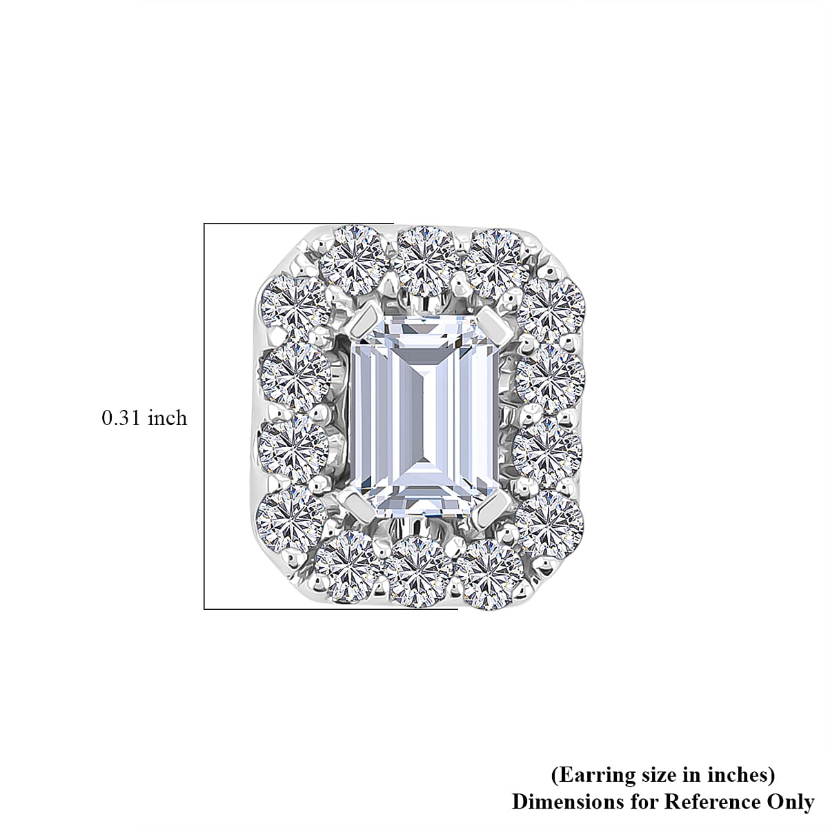 Modani White Diamond F VVS2 1.00 ctw Earrings in 14K White Gold image number 4