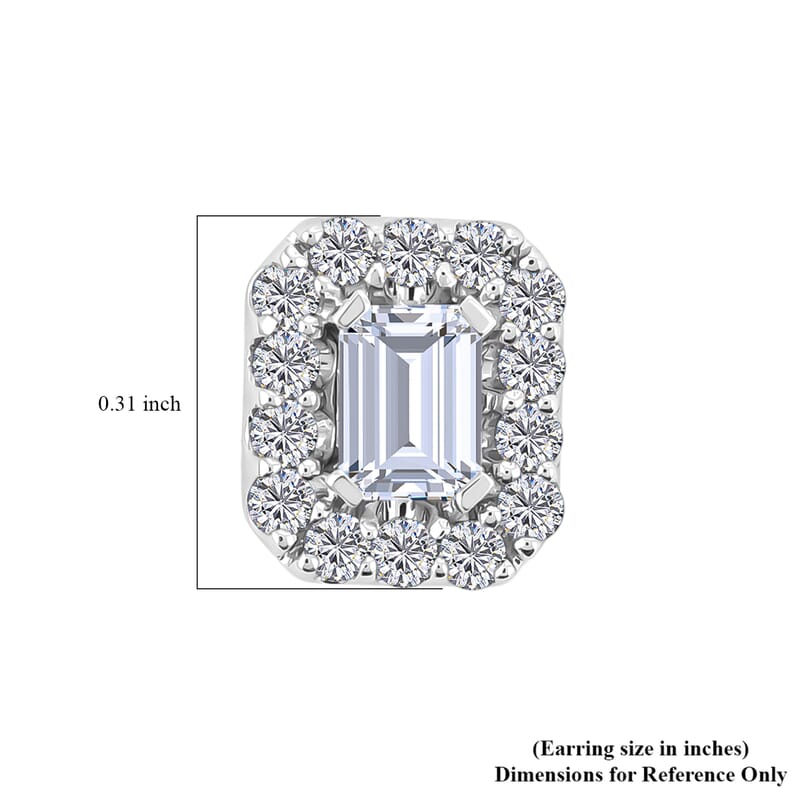 Modani White Diamond F VVS2 1.00 ctw Earrings in 14K White Gold