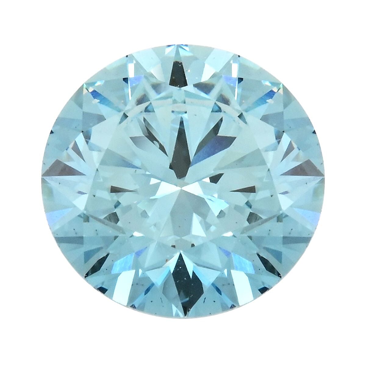Luxuriant Lab Grown Blue Diamond (Round) (SI1) (IR) 1.00 ctw