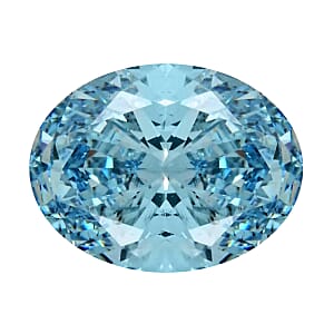 Cheryl Pick Luxuriant Lab Grown Blue Diamond (Oval) (SI1) (IR) 3.00 ctw