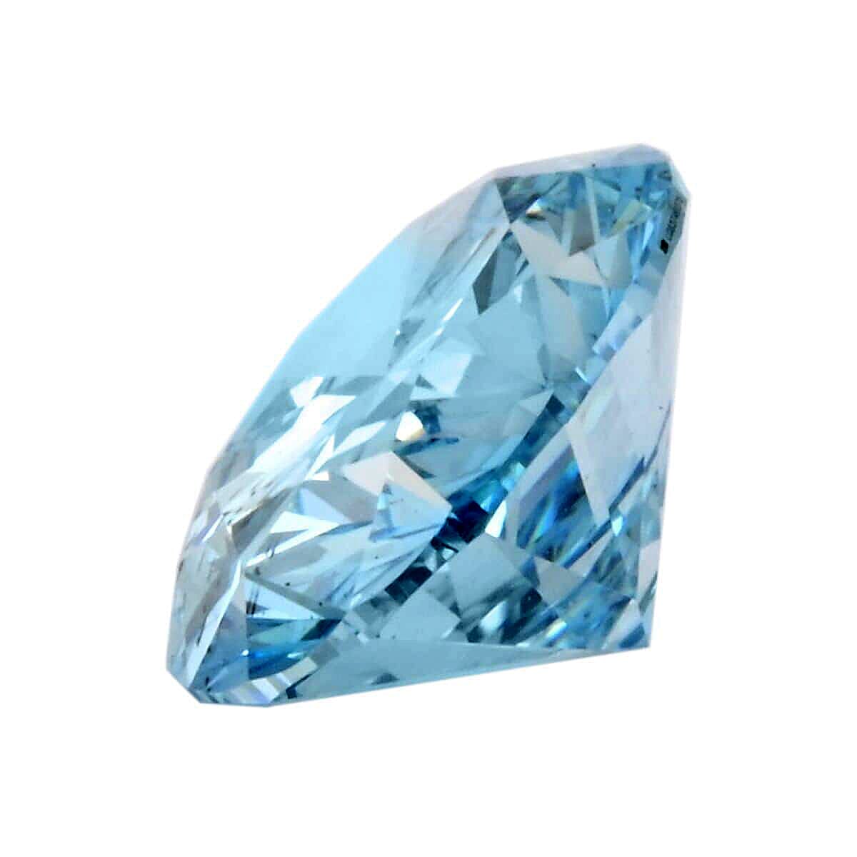 Cheryl Pick Luxuriant Lab Grown Blue Diamond (Oval) (SI1) (IR) 3.00 ctw image number 1