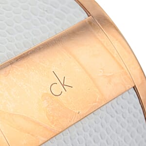 Calvin Klein ION Plated RG Stainless Steel Spellbound Bangle Bracelet (7.00 In)