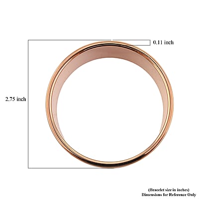 Calvin Klein ION Plated RG Stainless Steel Spellbound Bangle Bracelet (7.00 In)